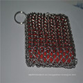 China buen proveedor 304 316 316L de acero inoxidable chainmail scrubber / cookware de hierro fundido net